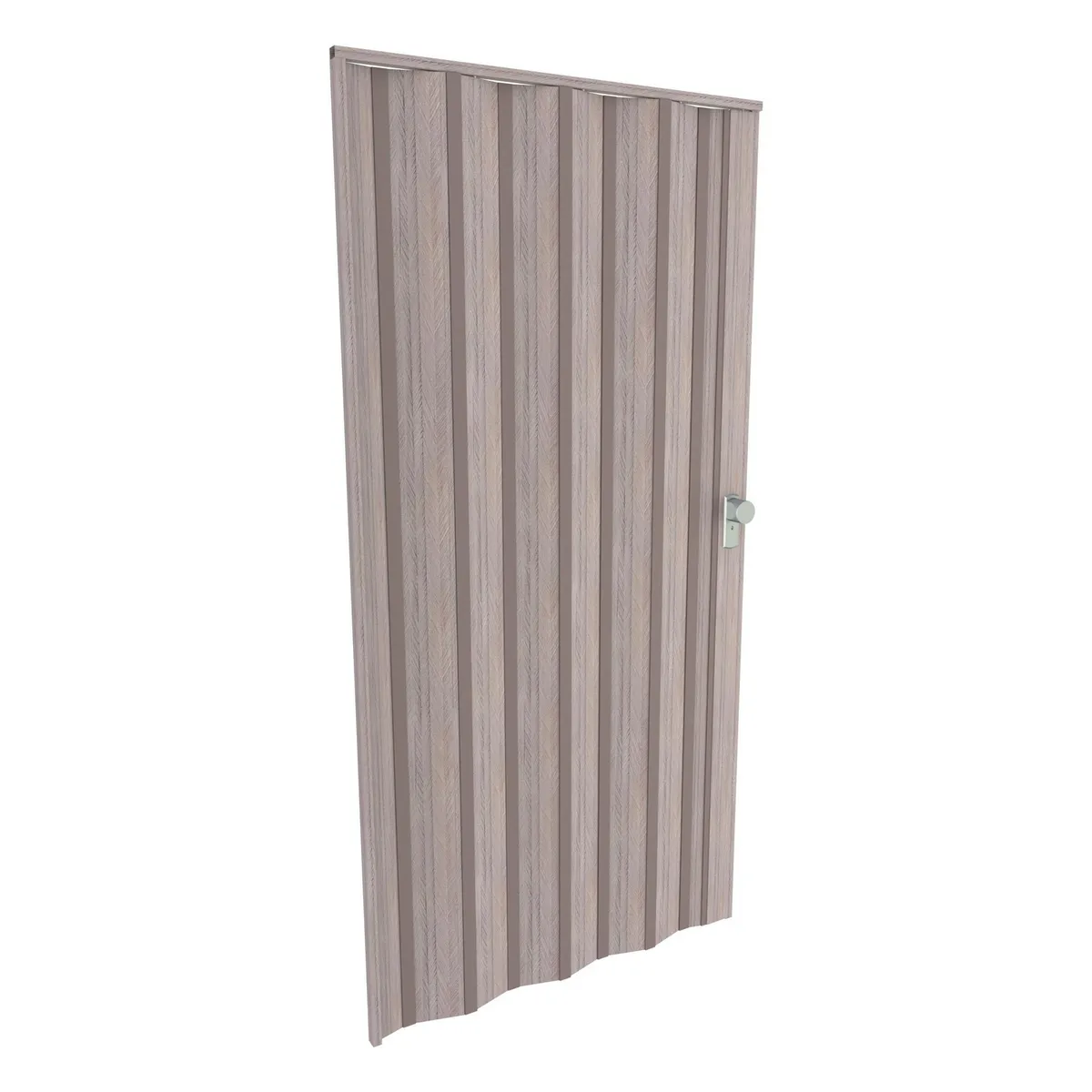Hoggan - Puerta Plegable PVC para Closet Vic 85 x 200 cm Gris Cenizo