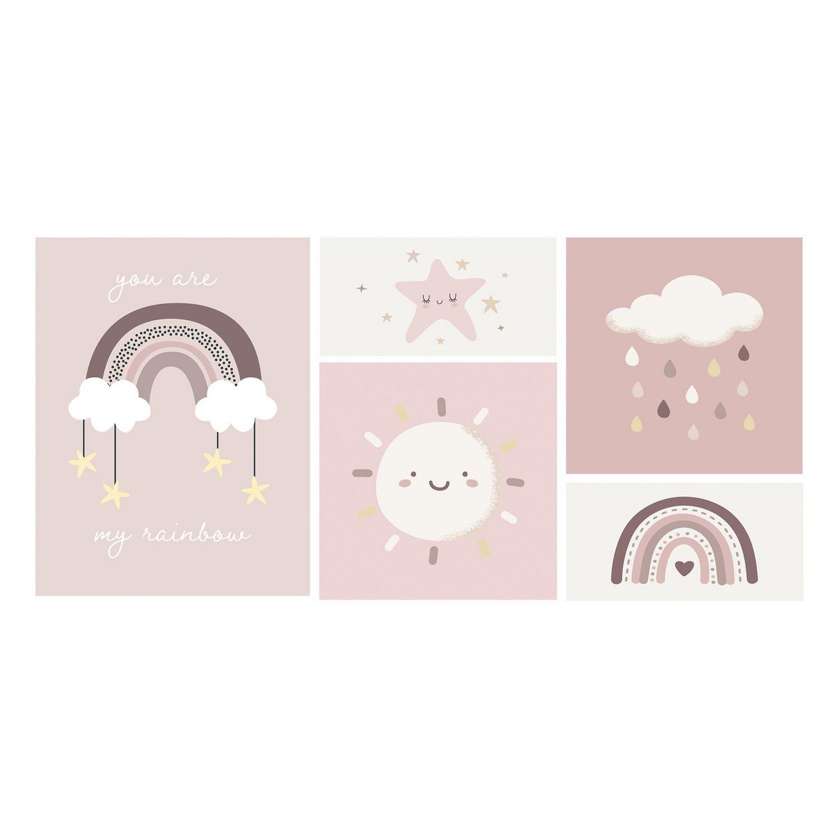 Set de 5 Cuadros Canvas Deco Girls, marca Just Home Collection - Foto Principal