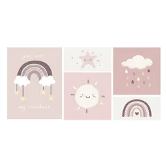 Set de 5 Cuadros Canvas Deco Girls