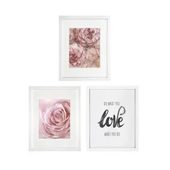 Set de 3 cuadros decorativos Lowly de 27 x 35 cm