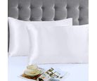 Set de 2 Fundas para Almohada de 50 x 70 cm Blanco