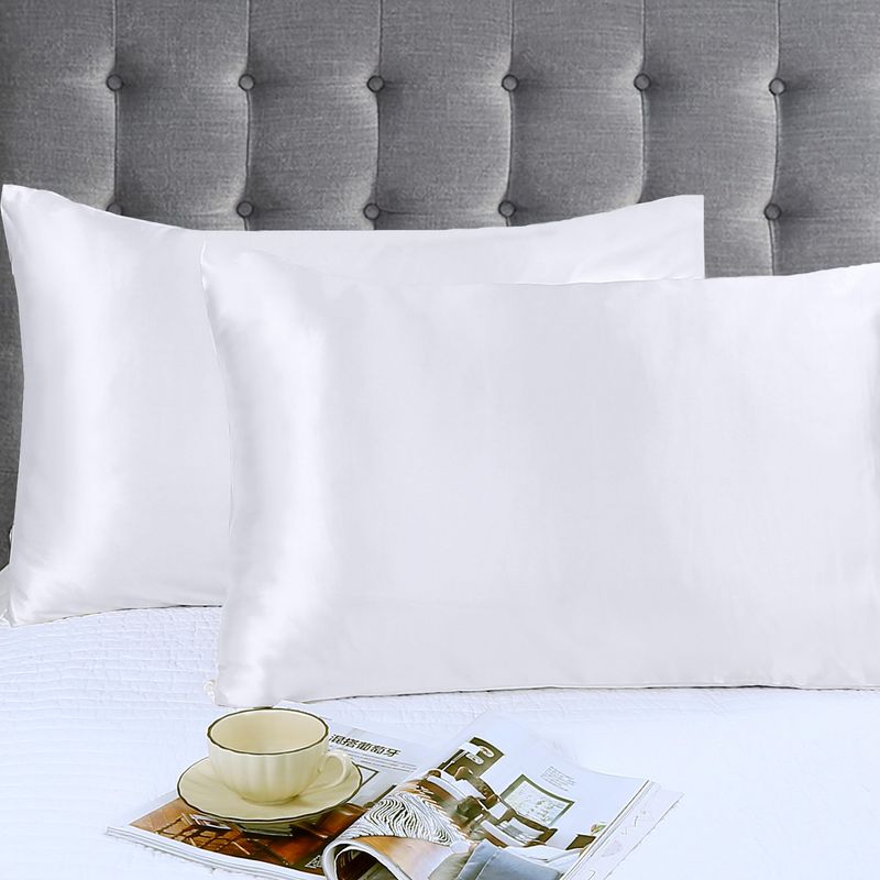 Just Home Collection - Set de 2 Fundas para Almohada de 50 x 70 cm Blanco