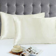 Set de 2 Fundas para Almohada de 50 x 70 cm Beige