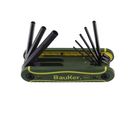 Juego Llaves Allen Plegables 8 Pzas Bauker