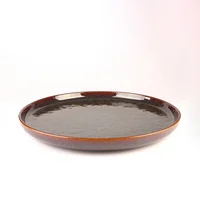 Plato redondo Glaze Brown 22 cm