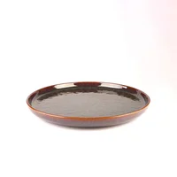 Plato redondo Glaze Brown 17.5 cm
