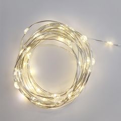 Guirnalda MicroLED 50 luces de Baterías Luz Cálida
