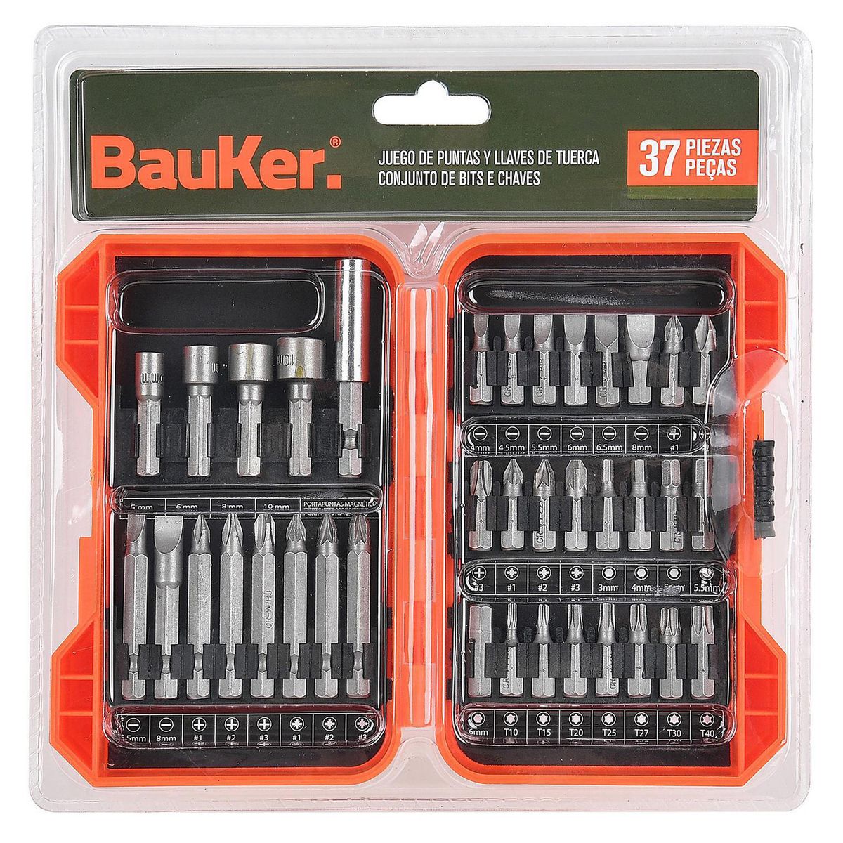 Bauker - Set de 37 Puntas Bauker