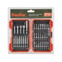 Set de Puntas y Llaves de Tuerca 37 pzas, Bauker