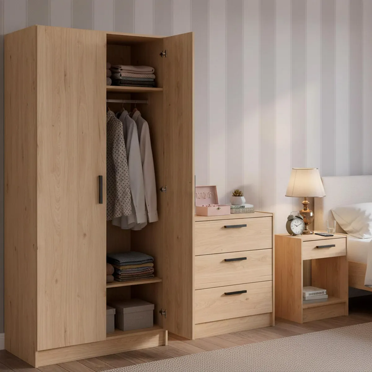 Tvilum - Set Closet + Cómoda + buró Rio