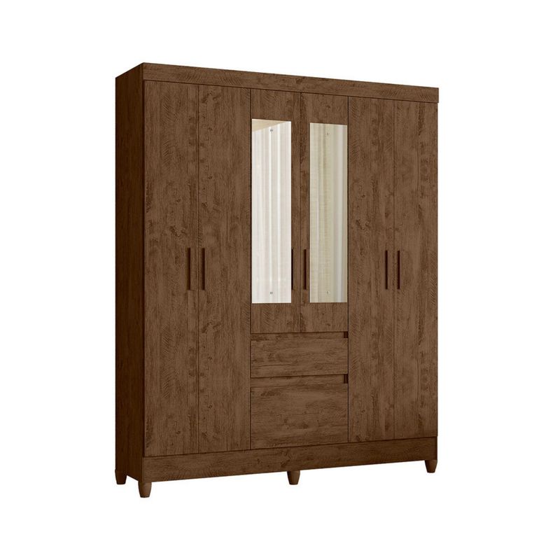 Casa Bonita - Closet Florida Nogal 6 puertas 2 cajones