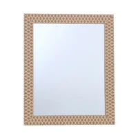 Espejo Decorativo Geo 69x84 cafe