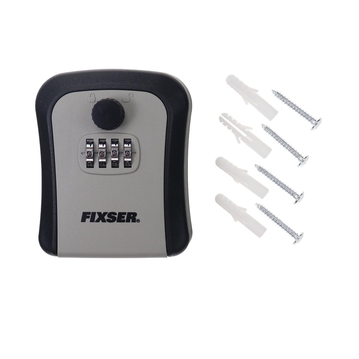 Fixser - Caja Llaves 4 Dígitos Gris