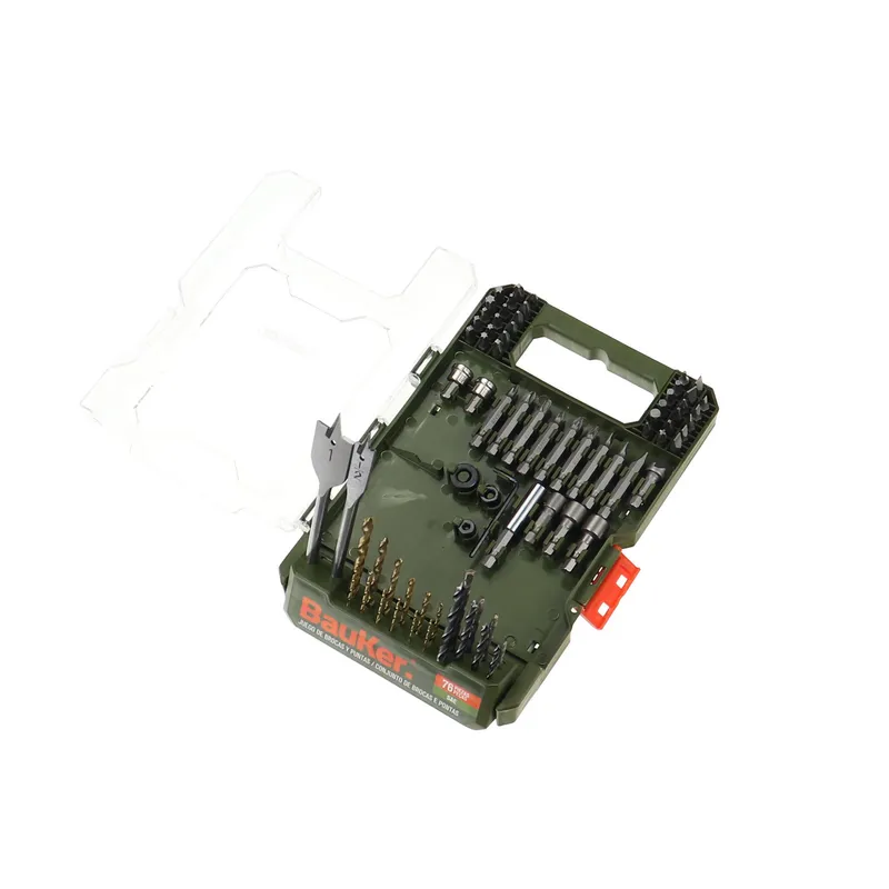 Bauker - Set de Accesorios para Taladro 76 Pzas Bauker