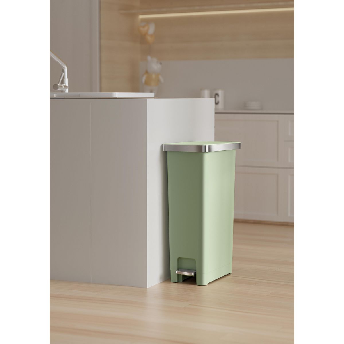 EKO - Bote de Basura Plástico Verde 30 L