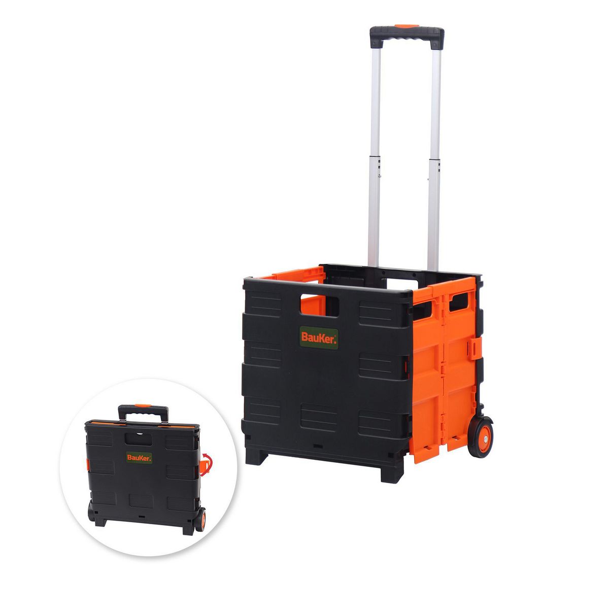  - Carro de Compras con Caja Plegable, 25 kg