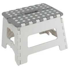 Banco Plegable Blanco/Gris