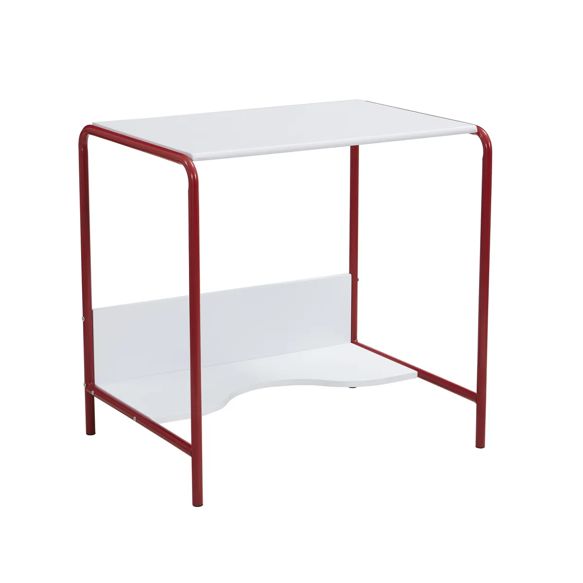 Just Home Collection - Mesa Infantil Hoback Blanco/Rojo