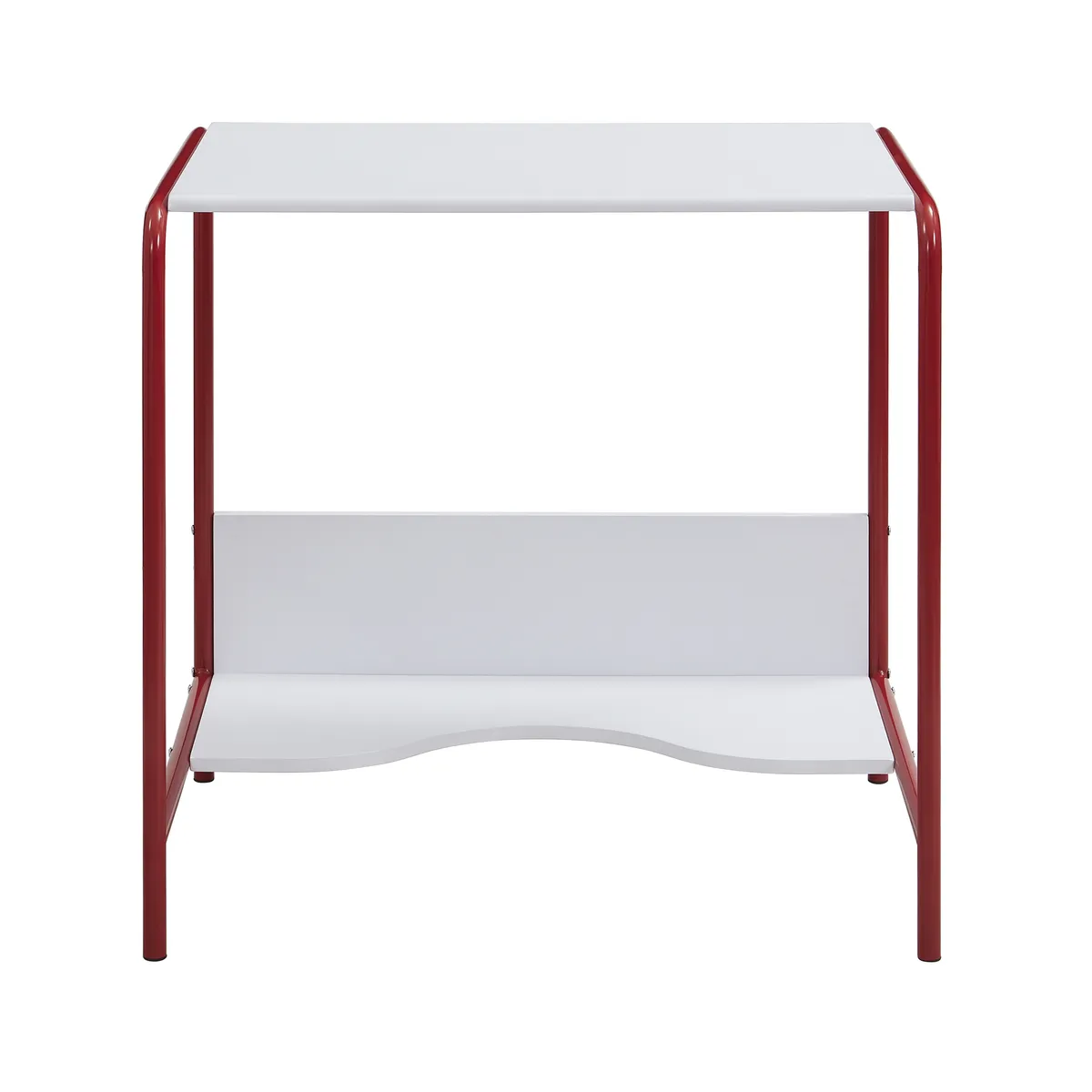 Just Home Collection - Mesa Infantil Hoback Blanco/Rojo