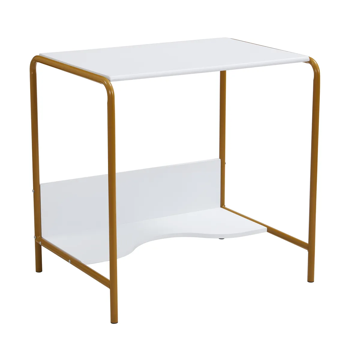 Just Home Collection - Mesa Infantil Hoback Blanco/Amarillo