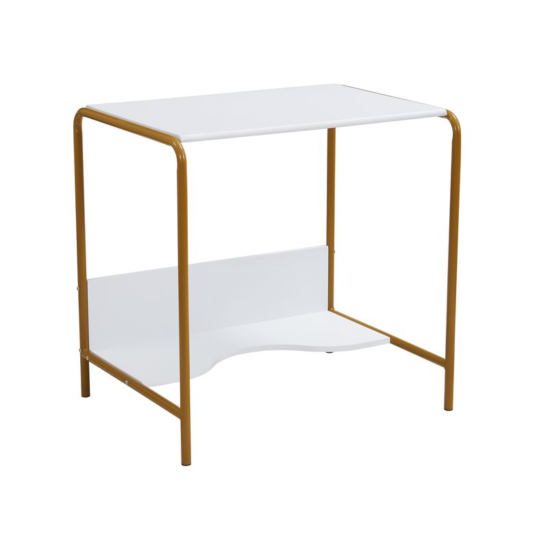 Just Home Collection - Mesa Infantil Hoback Blanco/Amarillo