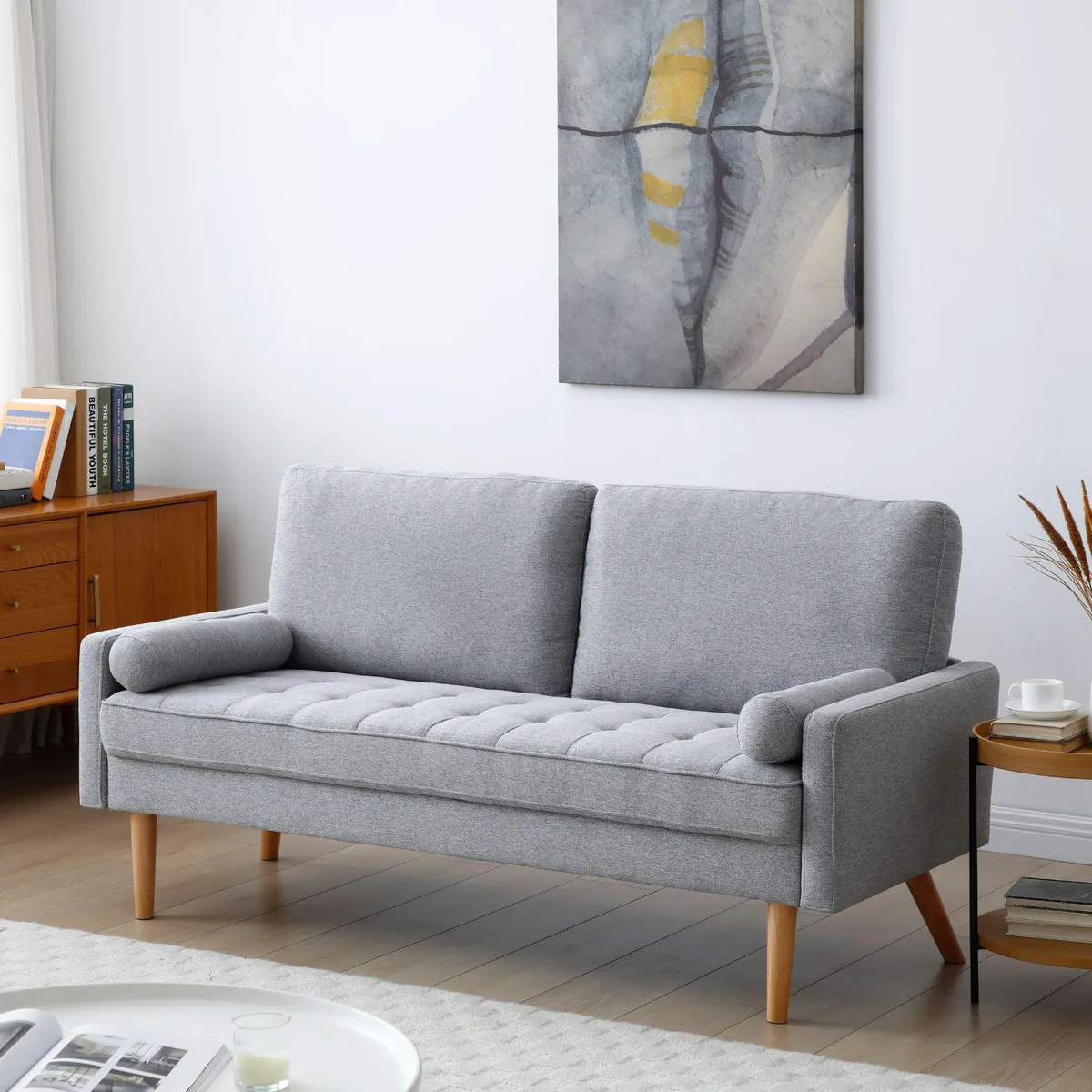 Sofá Jazzy 3 Plazas Gris, marca Just Home Collection - Foto Principal
