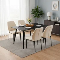 Comedor con 4 Sillas Mogani 100 X 100 cm