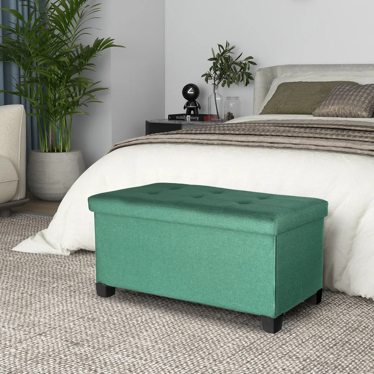 Baúl Pie de Cama Barney Verde, marca Just Home Collection - Foto 2