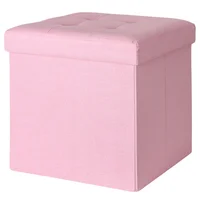 Pouf Plegable Rosa