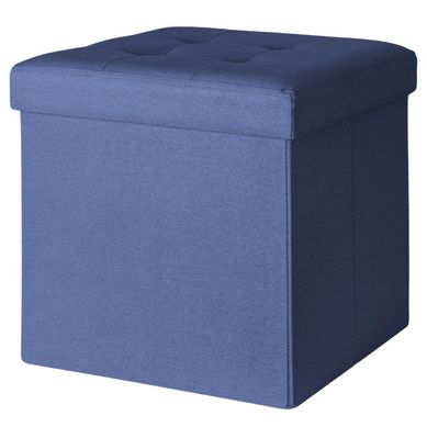 Pouf Plegable Azul