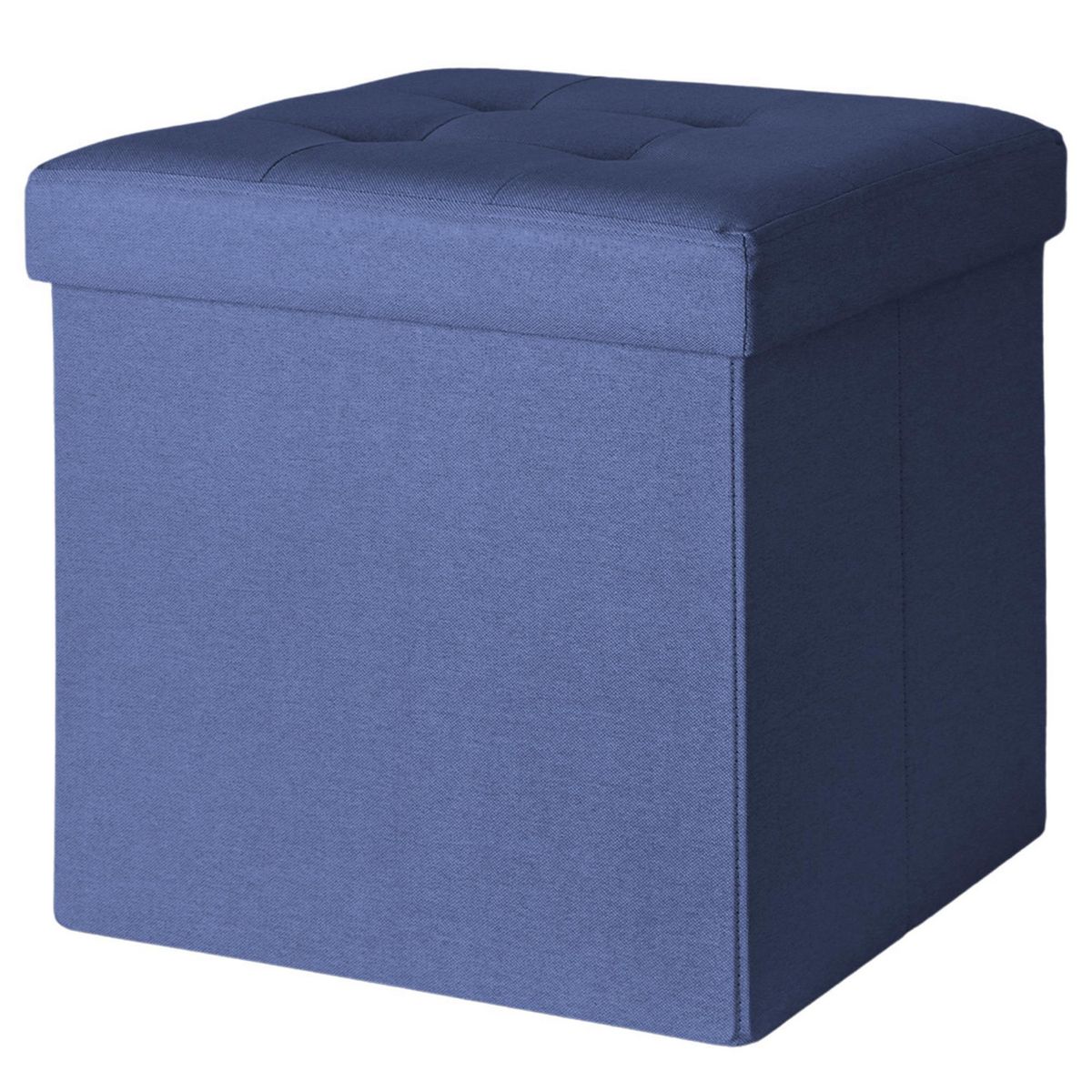 Just Home Collection - Pouf Plegable Azul