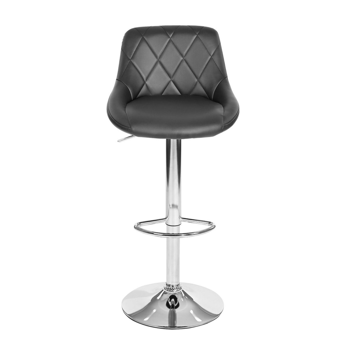 Just Home Collection - Silla Bar Hatan Negra