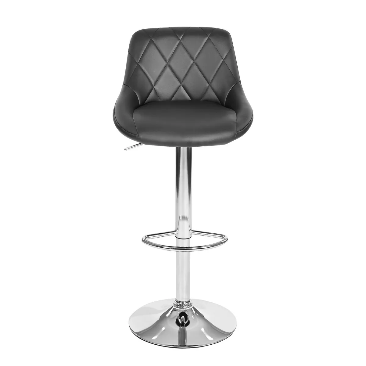 Just Home Collection - Silla Bar Hatan Negra