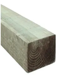 Polín de madera tratada calidad construcción CCA de 4 x 4 x 8