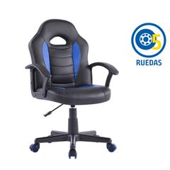 Silla Gamer Zeta Azul con Negro