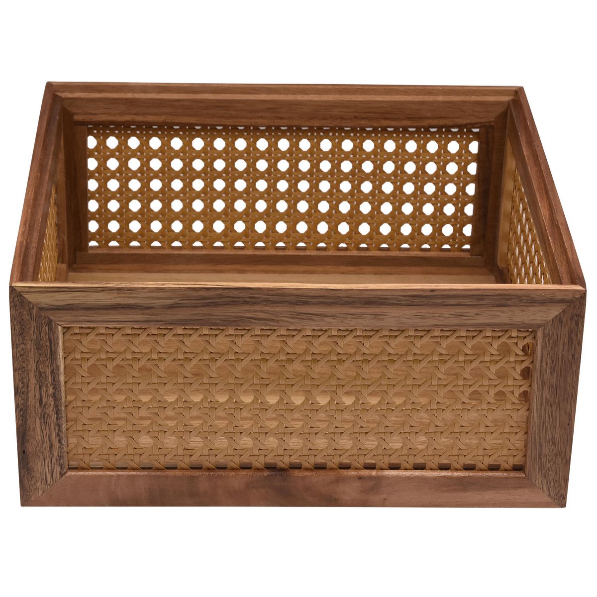 Just Home Collection - Caja Tejita Acacia 28 x 24 x 13 cm