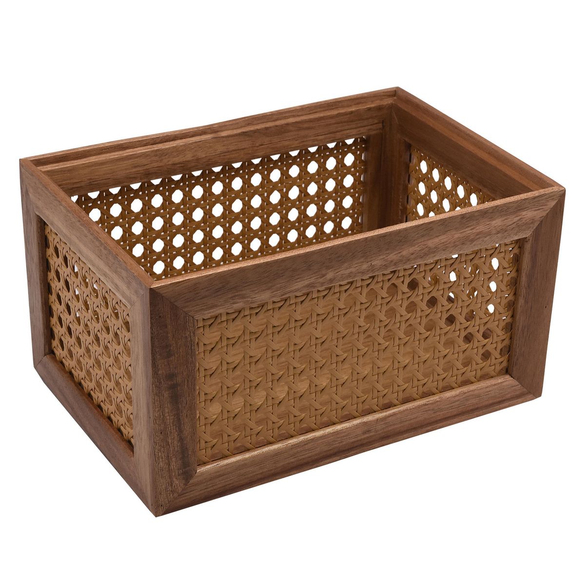 Caja Tejita Acacia 24 x 16 x 13 cm, marca Just Home Collection - Foto 2