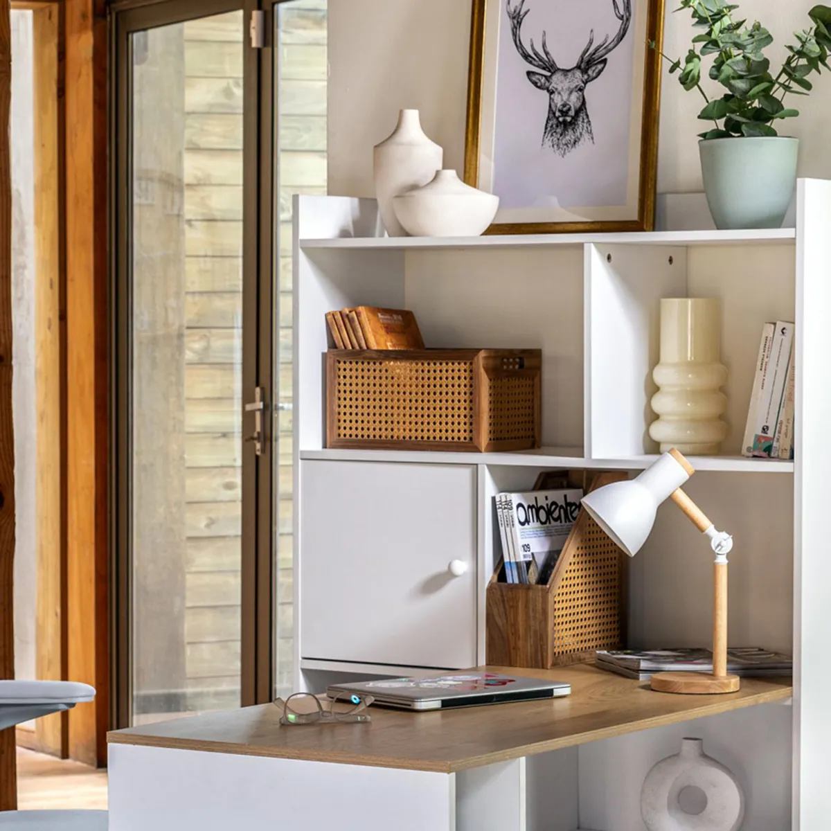 Just Home Collection - CAJA TEJITA ACACIA 34X24X14CM