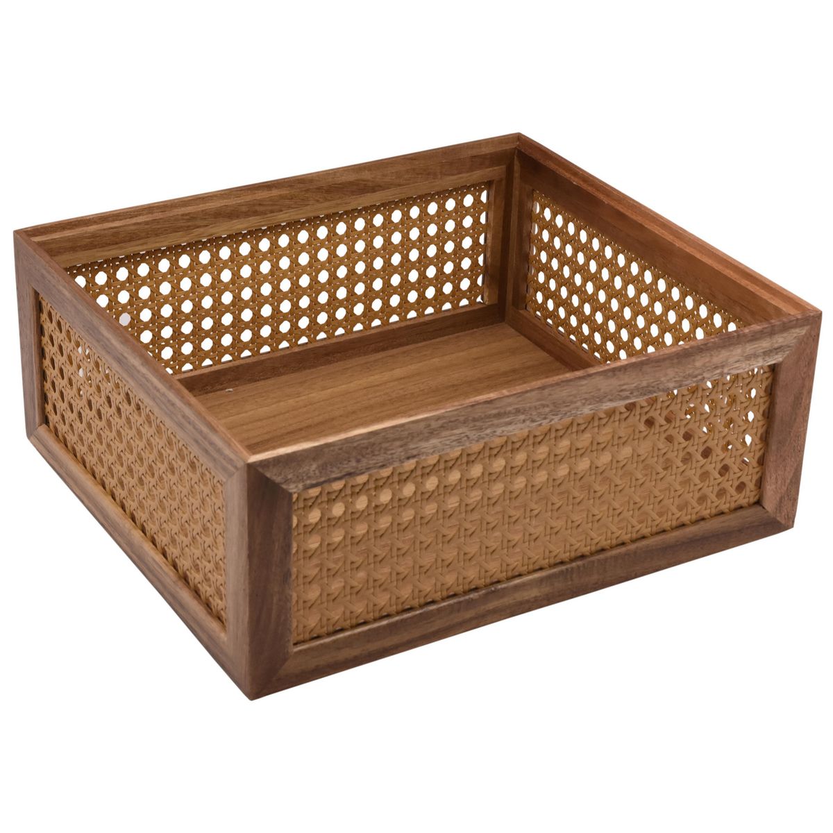 Just Home Collection - Caja Tejita Acacia 32 x 28 x 13 cm