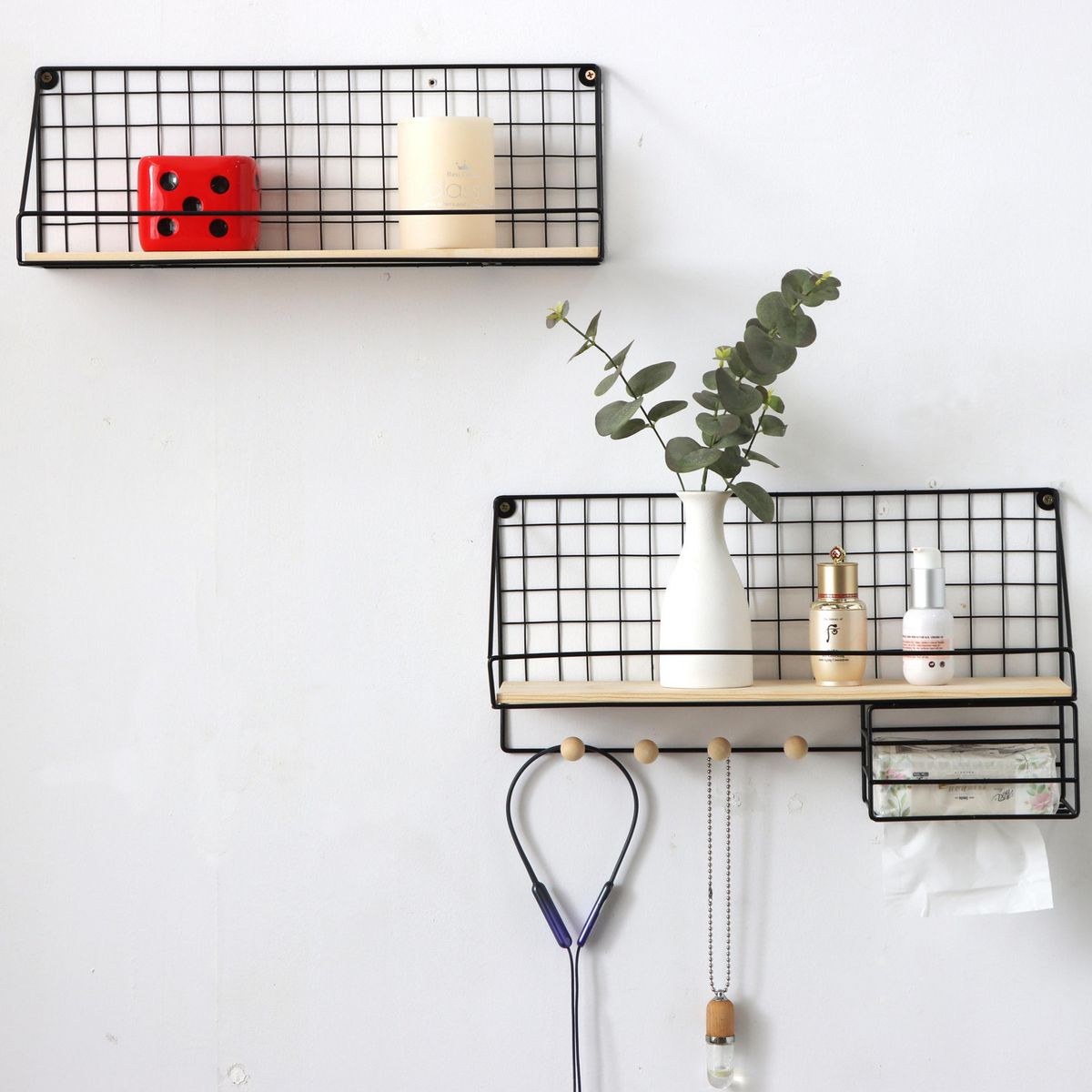 Just Home Collection - Set Repisa Metálica Altamira