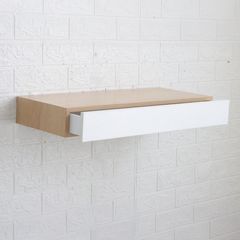 Repisa Cajón Roble/Blanco