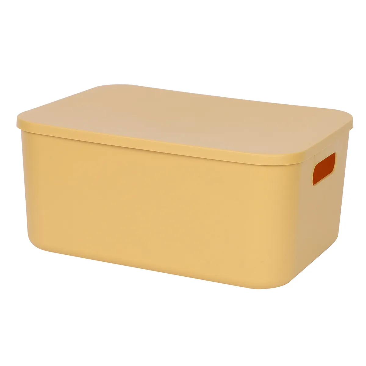 Caja Arco con Tapa Amarillo, marca Just Home Collection - Foto Principal