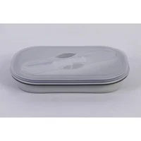 Contenedor Silicona 18x10.5x7 cm Gris