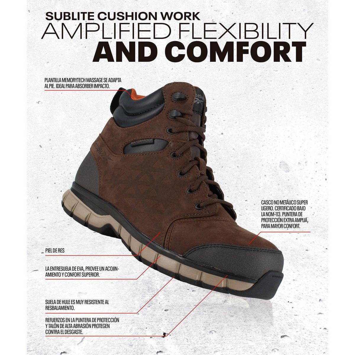 Reebok - Tenis de Seguridad Reebok Sblit CFE