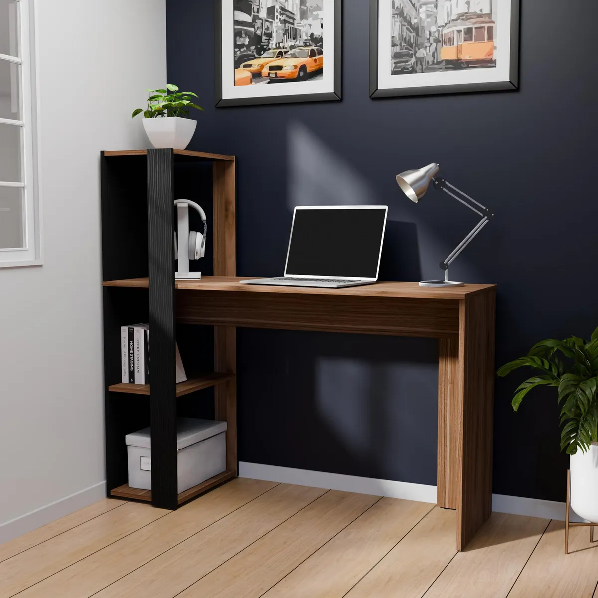 Just Home Collection - Escritorio con Librero Lola