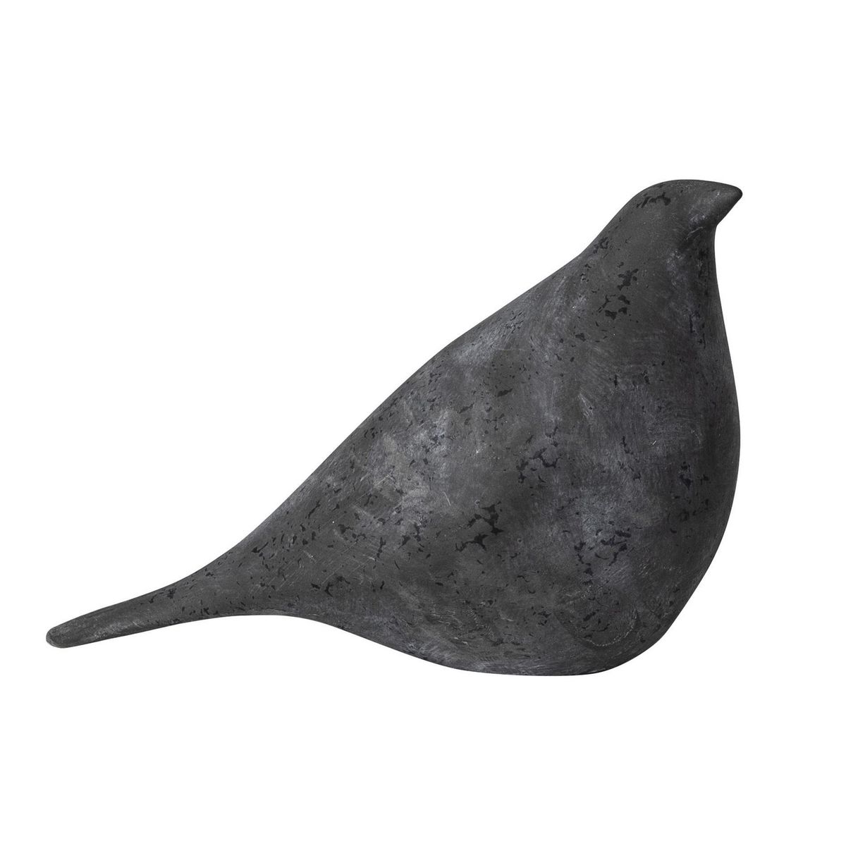 Just Home Collection - Pájaro de Decoración Negro 14 x 6 x 10 cm