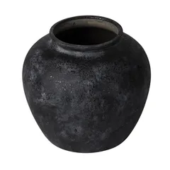 Jarrón Terra Negro 12 x 11 cm