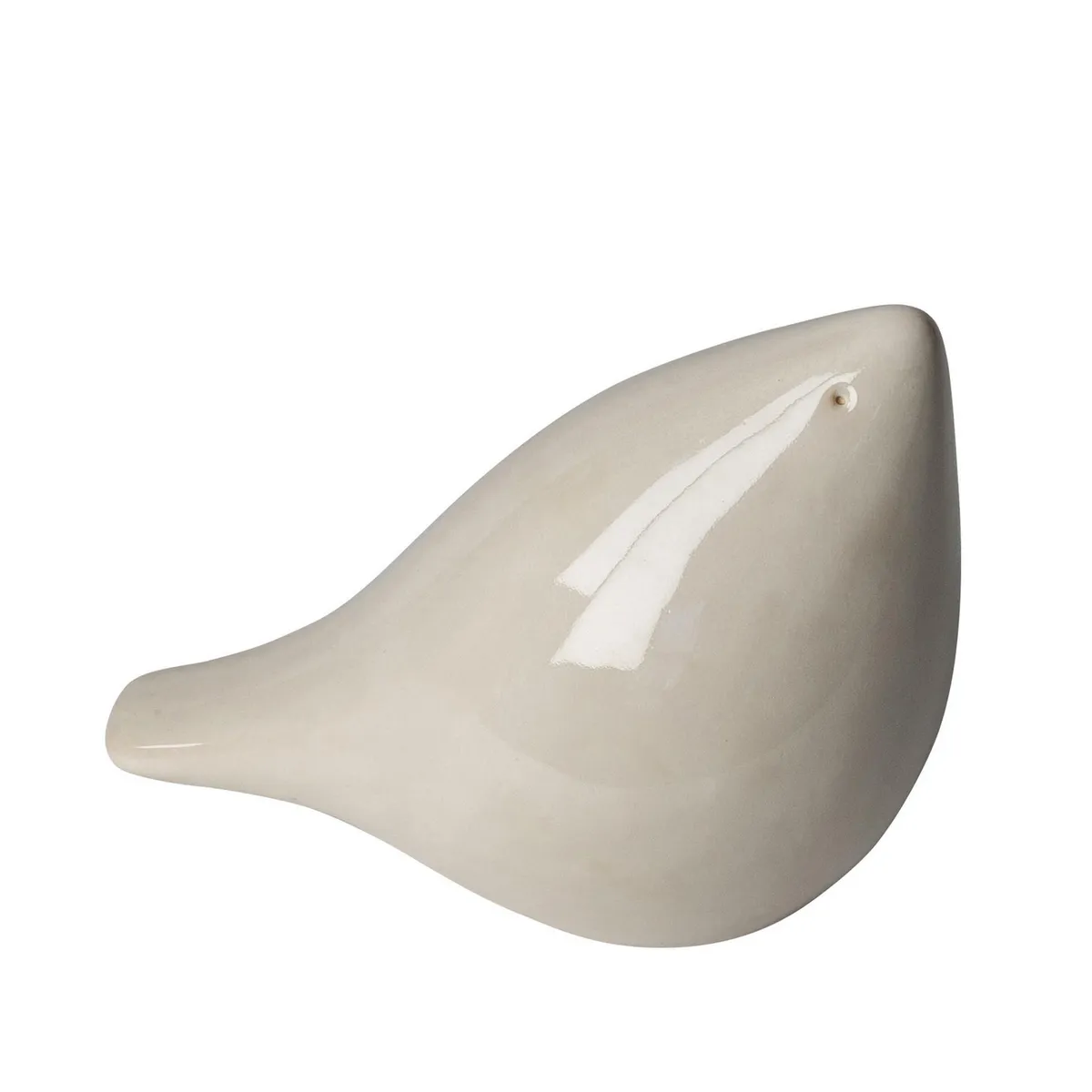 Just Home Collection - Pájaro de Decoración Blanco 14 x 8 x 12 cm