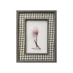 Marco foto madera con textura gris 10x15