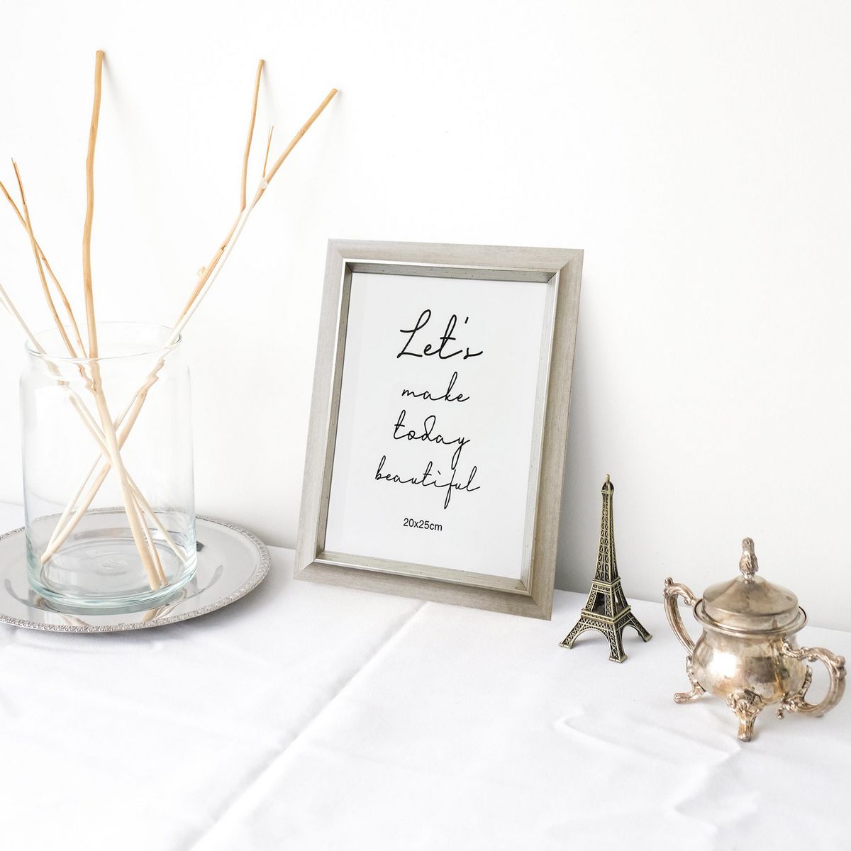 Just Home Collection - Marco Para Foto Gris 20 x 25